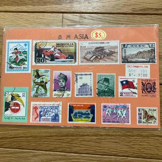使用済み　アジアの切手　1980頃
